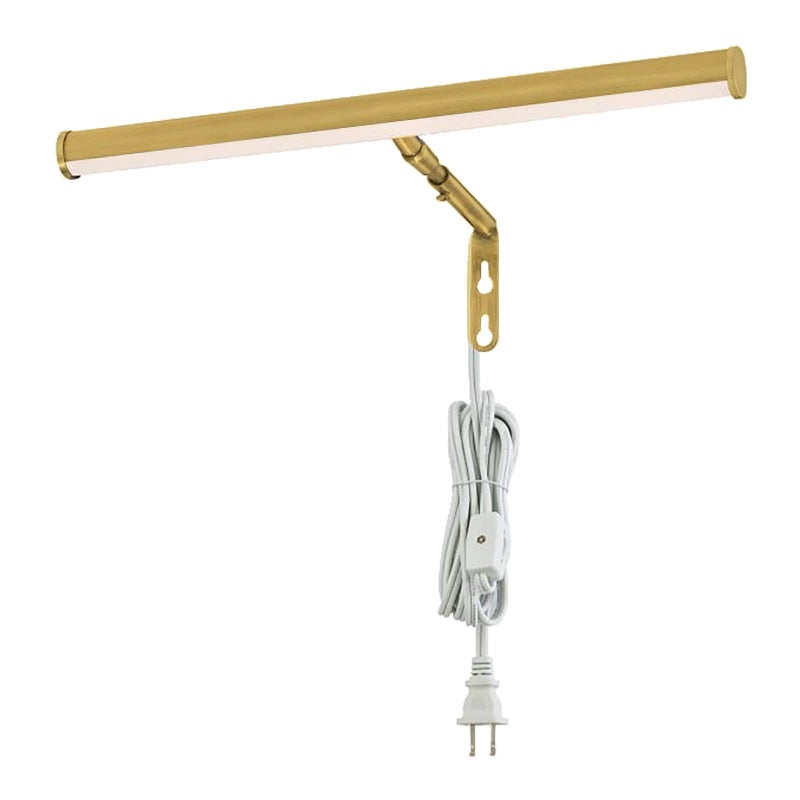 Ciata Picture Light Picture Frame Light Adjustable 14-Inches Integrated LED Art Light 15 Watt Metal Picture Lights for Wall, Artwork Light with in-line On/Off Switch E12 Candelabra Base Polished Brass - Image 1